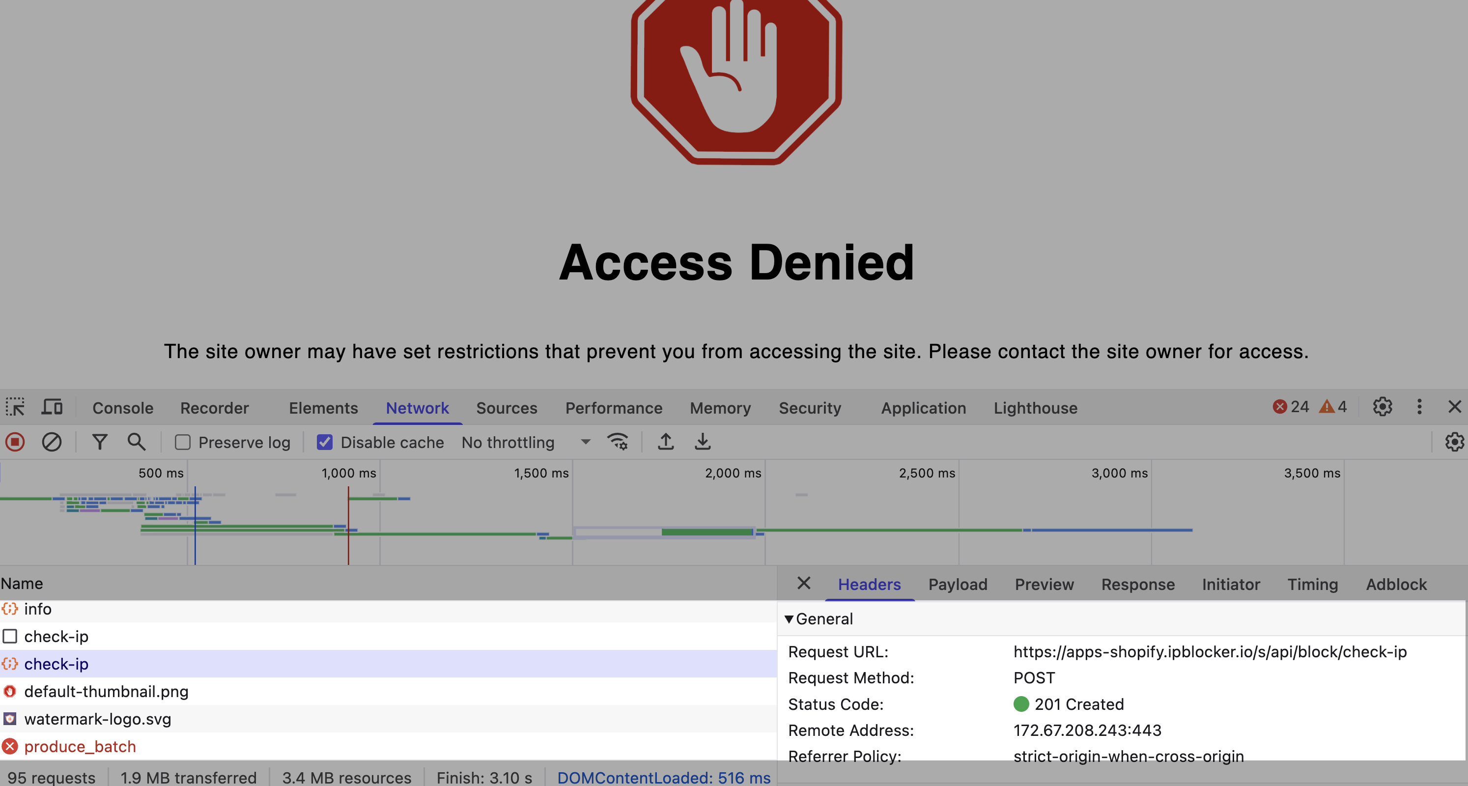 Shopify Country Blocking